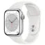 Apple Watch (Series 8) 2022 GPS 41 mm - Aluminium Argent - Bracelet sport Blanc