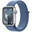 Apple Watch Series 9 GPS - 41mm - Boîtier Silver Aluminium - Bracelet Winter Blue Sport Loop